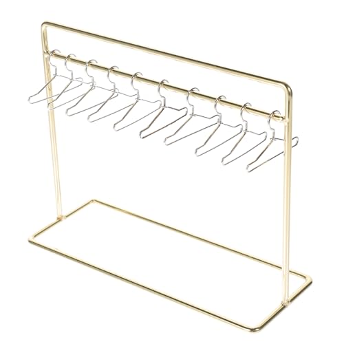 ZUNOXAZ 1 Satz Mini Kleiderständer für Puppen mit Mini Kleiderbügeln Robuster und Praktischer Puppenbekleidungs Hänger für Puppenhaus Dekoration und Aufbewahrung von Puppenkleidung ZUNOXAZ 1 Satz Mini Kleiderständer für Puppen mit Mini Kleiderbügeln Robuster und Praktischer Puppenbekleidungs Hänger für Puppenhaus Dekoration und Aufbewahrung von Puppenkleidung von ZUNOXAZ