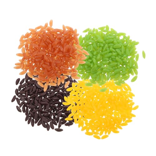 ZUNOXAZ 1 Satz Modellreiskörner Simulation Reis Food Requence Schrank-Display-Modell Markt-Display-Modell Reis-Display-Requisite Tischanzeigemodell Reis-Modell Reis-Requisite Reisdekor PVC von ZUNOXAZ