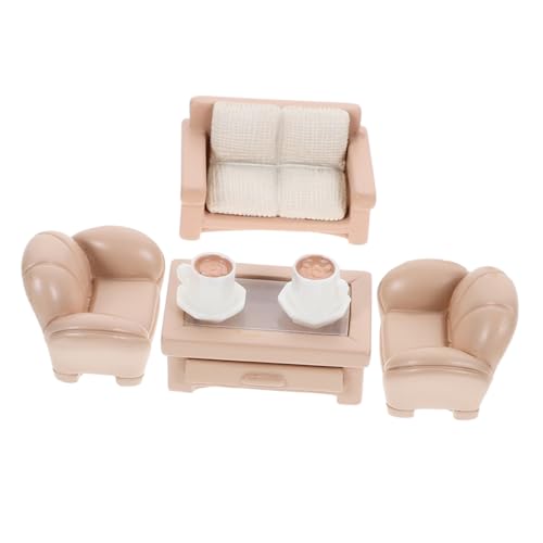 ZUNOXAZ 1 Satz Möbel für Puppenhaus Teiliges mit Sofa und Teetisch Langlebig und Detailreich für Kreative Spielsz Szenen und Deko ZUNOXAZ 1 Satz Möbel für Puppenhaus Teiliges mit Sofa und Teetisch Langlebig und Detailreich für Kreative Spielsz Szenen und Deko von ZUNOXAZ