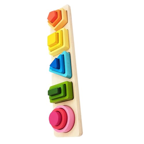 ZUNOXAZ 1 Satz Montessori Geometrisches Formen Sortierspiel Mit Stapelsteinen für Kleinkinder Fördert Lernen und Kommunikation Sicheres Material für Frühe Bildung für Geburtstagsgeschenke von ZUNOXAZ