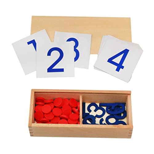 ZUNOXAZ 1 Satz Montessori Mathematikspielzeug Zahlenchips für Vorschulkinder Lernspielzeug Mathematik und Hölzerne Bauklötze für Schulstart und Rechnen Lernen ZUNOXAZ 1 Satz Montessori Mathematikspielzeug Zahlenchips für Vorschulkinder Lernspielzeug Mathematik und Hölzerne Bauklötze für Schulstart und Rechnen Lernen von ZUNOXAZ