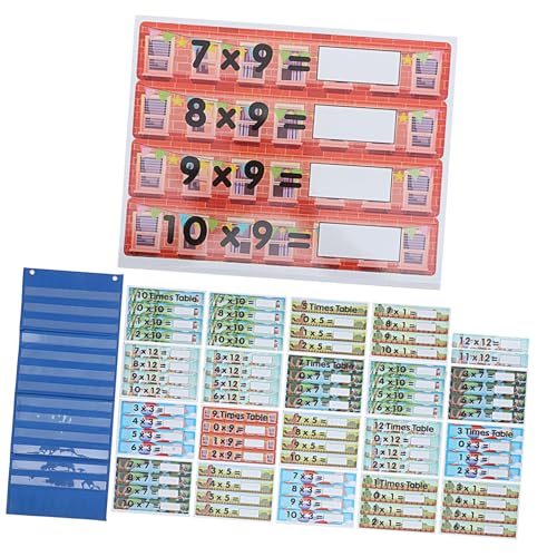 ZUNOXAZ 1 Satz Multiplikationsspielkarten für Teiliges Lernspielzeug für Mathematik mit Praktischer Aufbewahrungstasche Blau für Unterricht Mathematischen Fähigkeiten ZUNOXAZ 1 Satz Multiplikationsspielkarten für Teiliges Lernspielzeug für Mathematik mit Praktischer Aufbewahrungstasche Blau für Unterricht Mathematischen Fähigkeiten von ZUNOXAZ