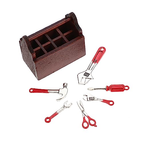 ZUNOXAZ 1 Satz Werkzeugkasten für Puppenhaus Koffer mit Mini Reparatur Werkzeugen Dekoratives für DIY Puppenhaus Projekte und Szenen ZUNOXAZ 1 Satz Werkzeugkasten für Puppenhaus Koffer mit Mini Reparatur Werkzeugen Dekoratives für DIY Puppenhaus Projekte und Szenen von ZUNOXAZ