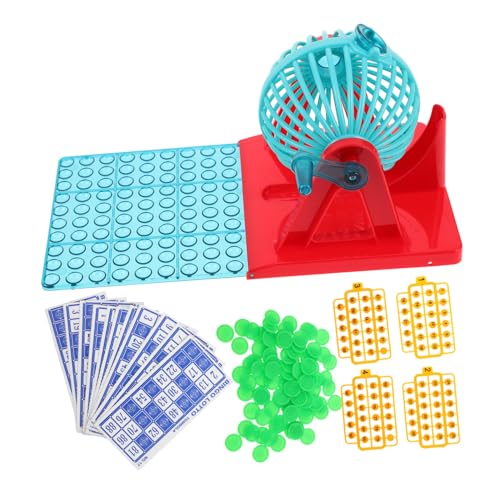 ZUNOXAZ 1 Set Mini Lucky Ball Picker Bingo Käfig Für Bingo-Spiele Und Partyzubehör Mit Handheld- -maschinenball Und -Board von ZUNOXAZ