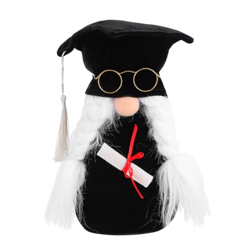 ZUNOXAZ 1 Stück Doktor Zwergpuppe Gartenzwerg Plüschpuppe Grad Absolventendekorationen Gnom Plüsch Puppe mit Abschlussmotiv Abschlussschmuck Partyzubehör Steinpartikel Schwarz ZUNOXAZ 1 Stück Doktor Zwergpuppe Gartenzwerg Plüschpuppe Grad Absolventendekorationen Gnom Plüsch Puppe mit Abschlussmotiv Abschlussschmuck Partyzubehör Steinpartikel Schwarz von ZUNOXAZ