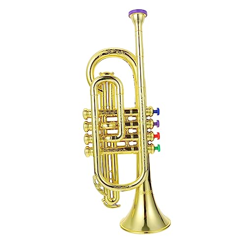 ZUNOXAZ 1 Stück Plastik Trompete mit Musikinstrument für Bühnenaufführungen und Musikalische Früherziehung von ZUNOXAZ