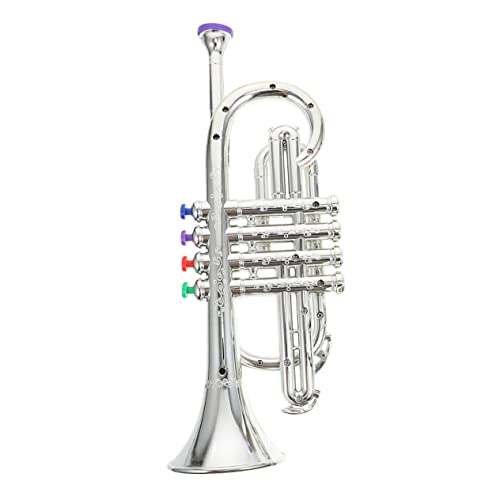ZUNOXAZ 1 Stück Trompete Bildungsinstrument für Musikalisches Tragbares für Farbenfrohe Tasten für Feste und Geburtstagsfeiern Silberne Ausführung ZUNOXAZ 1 Stück Trompete Bildungsinstrument für Musikalisches Tragbares für Farbenfrohe Tasten für Feste und Geburtstagsfeiern Silberne Ausführung von ZUNOXAZ
