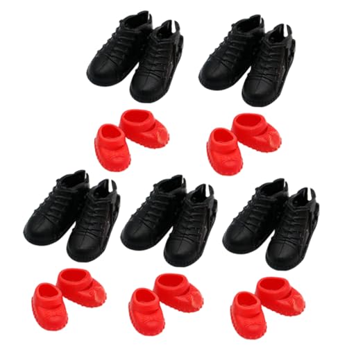 ZUNOXAZ 10 Paare Miniaturschuhe für Puppenhaus Teiliges Dekorationsset für Miniaturszenen Hochwertige Verarbeitung Realistische Details Perfektes Zubehör für Puppenhaus Dekoration ZUNOXAZ 10 Paare Miniaturschuhe für Puppenhaus Teiliges Dekorationsset für Miniaturszenen Hochwertige Verarbeitung Realistische Details Perfektes Zubehör für Puppenhaus Dekoration von ZUNOXAZ