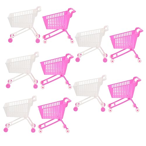 ZUNOXAZ 10 Stück Einkaufswagenmodell Kinderspielzeug Mini- Miniaturspielzeug Lebensmittelgeschäft Auto Speichern Einkaufswagen Miniwagen Für Plastik ZUNOXAZ 10 Stück Einkaufswagenmodell Kinderspielzeug Mini- Miniaturspielzeug Lebensmittelgeschäft Auto Speichern Einkaufswagen Miniwagen Für Plastik von ZUNOXAZ