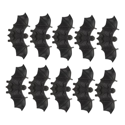 ZUNOXAZ 10 Stück Künstliche Fledermaus Fledermaus-Halloween- Fledermäuse Wanddekoration Tiermodellspielzeug Für Halloween Fledermaus Halloween-minispielzeug Plastik Schwarz ZUNOXAZ 10 Stück Künstliche Fledermaus Fledermaus-Halloween- Fledermäuse Wanddekoration Tiermodellspielzeug Für Halloween Fledermaus Halloween-minispielzeug Plastik Schwarz von ZUNOXAZ