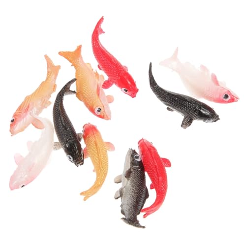 ZUNOXAZ 10 Stück Maßstab Koi und Ornamente für Kreative Miniaturwelten und Micro Landschaften von ZUNOXAZ
