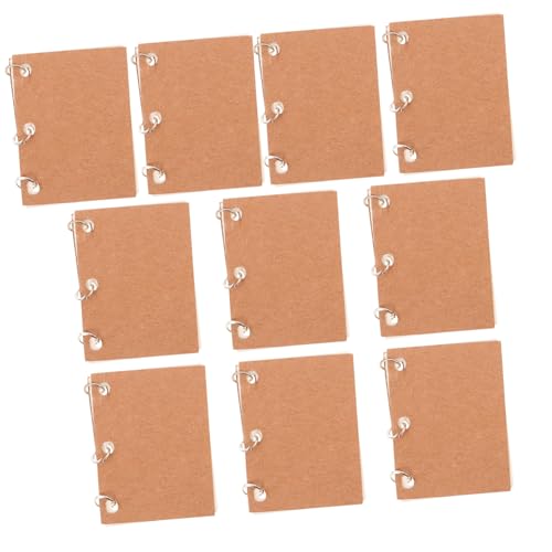 ZUNOXAZ 10 Stück Mini Hausaufgabenheft Modell Notizblöcke Kleines Notizbuch Puppenhaus Mini Notizblock Puppenhaus Dekoration Zubehör Miniatur Schulbedarf Notizblöcke Winziges von ZUNOXAZ