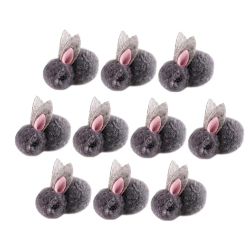 ZUNOXAZ 10 Stück Mini Plüsch Kaninchen Weiche Stofftiere für DIY Dekoration Ostern und Kleidung Sicher für Kreative Bastelprojekte von ZUNOXAZ