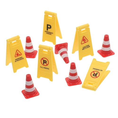 ZUNOXAZ 10 Stück Miniaturverkehrszeichen Teiliges für Verkehrskegeln und Warnschildern für DIY Modelle und Kreative Spielszenen Fördert über Verkehrssicherheit ZUNOXAZ 10 Stück Miniaturverkehrszeichen Teiliges für Verkehrskegeln und Warnschildern für DIY Modelle und Kreative Spielszenen Fördert über Verkehrssicherheit von ZUNOXAZ