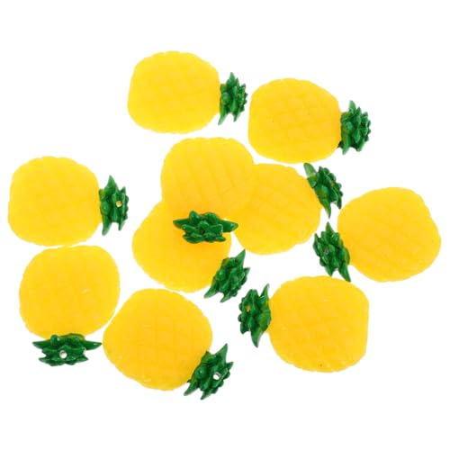 ZUNOXAZ 10 Stück Obst-Modell Küchenspielzeug künstliche Ananasscheiben simuliertes Obst künstliches Obst zur Auslage gefälschte Ananasscheiben Simulationsfrucht Obst simulieren PVC Orange von ZUNOXAZ