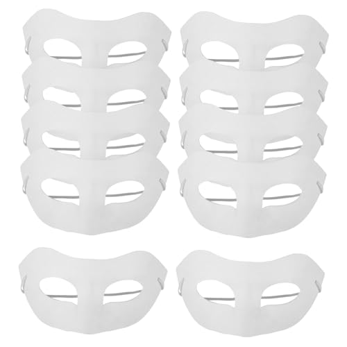 ZUNOXAZ 10 Stück Teiliges DIY Papiermasken zum Bemalen Umweltfreundliche Leere Maske aus Papiermasse Maskerade Party Dekoration für Frauen Geeignet für Karneval Geburtstag und ZUNOXAZ 10 Stück Teiliges DIY Papiermasken zum Bemalen Umweltfreundliche Leere Maske aus Papiermasse Maskerade Party Dekoration für Frauen Geeignet für Karneval Geburtstag und von ZUNOXAZ