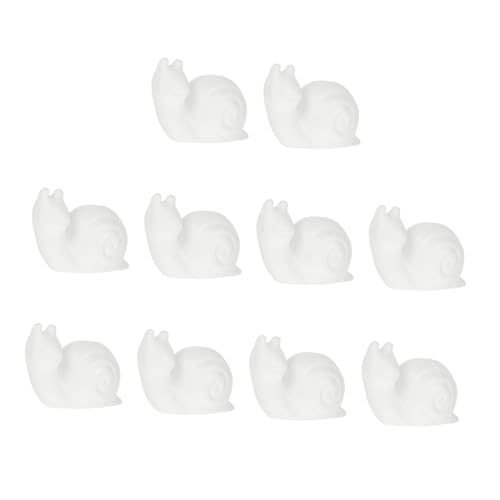 ZUNOXAZ 10 Stück Teiliges DIY Schaumstoff Schneckenmodell Kindersicher Weiß Bemalbar Glatte Oberfläche zum Basteln und Dekorieren Fördert Kreativität und Handmalerei Langlebiges Material ZUNOXAZ 10 Stück Teiliges DIY Schaumstoff Schneckenmodell Kindersicher Weiß Bemalbar Glatte Oberfläche zum Basteln und Dekorieren Fördert Kreativität und Handmalerei Langlebiges Material von ZUNOXAZ