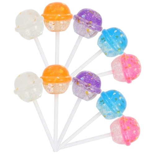 ZUNOXAZ 10 Stück Teiliges Dekorative Resin Lutscher Modelle in Gemischten Farben Langlebige Verblassungsfreie Deko für Fotorequisiten und DIY Bastelmaterial ZUNOXAZ 10 Stück Teiliges Dekorative Resin Lutscher Modelle in Gemischten Farben Langlebige Verblassungsfreie Deko für Fotorequisiten und DIY Bastelmaterial von ZUNOXAZ