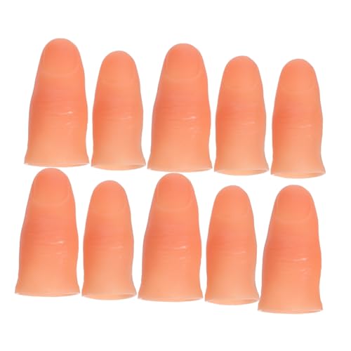 ZUNOXAZ 10 Stück Teiliges Finger Requisiten aus Kunststoff Realistische Simulierte Finger mit Nägeln Langlebig und Wiederverwendbar für Partytricks und Nageldesign übung ZUNOXAZ 10 Stück Teiliges Finger Requisiten aus Kunststoff Realistische Simulierte Finger mit Nägeln Langlebig und Wiederverwendbar für Partytricks und Nageldesign übung von ZUNOXAZ