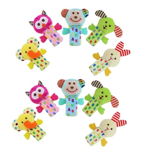 ZUNOXAZ 10 Stück Teiliges Fingerpuppen Set aus Plüsch mit Kleinen Tieren Weiches Kinderspielzeug für Kleinkinder Fördert Spielerisch Fantasie und Motorik für Kindergarten und Erzählspiele von ZUNOXAZ