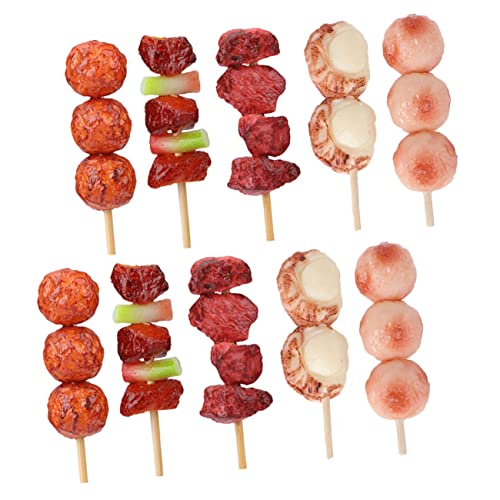 ZUNOXAZ 10 Stück Teiliges Grillspielzeug für Realistische Grillspieße für Kreative Rollenspiele Dekoration und Lernspielzeug für Jungen für Puppenhaus und Küchenszenen ZUNOXAZ 10 Stück Teiliges Grillspielzeug für Realistische Grillspieße für Kreative Rollenspiele Dekoration und Lernspielzeug für Jungen für Puppenhaus und Küchenszenen von ZUNOXAZ