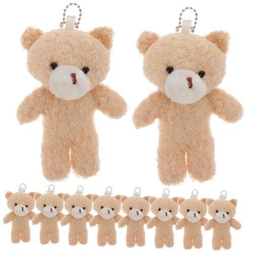 ZUNOXAZ 10 Stück Teiliges Mini Anhänger Flauschige Kleine Bärenfiguren Tragbare Plüschtiere für DIY Schlüsselanhänger Handtaschen und Kofferdekoration und Vielseitig Verwendbar ZUNOXAZ 10 Stück Teiliges Mini Anhänger Flauschige Kleine Bärenfiguren Tragbare Plüschtiere für DIY Schlüsselanhänger Handtaschen und Kofferdekoration und Vielseitig Verwendbar von ZUNOXAZ