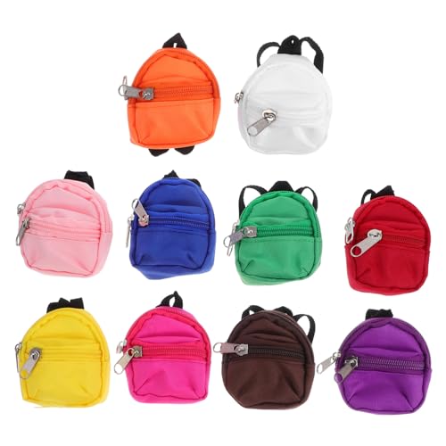 ZUNOXAZ 10 Stück Teiliges Mini Reißverschluss Rucksäcke für Puppen Sichere Kompakte Schulrucksäcke Praktische Organisationshilfe für Mädchen zum Rollenspiel und Puppenzubehör ZUNOXAZ 10 Stück Teiliges Mini Reißverschluss Rucksäcke für Puppen Sichere Kompakte Schulrucksäcke Praktische Organisationshilfe für Mädchen zum Rollenspiel und Puppenzubehör von ZUNOXAZ