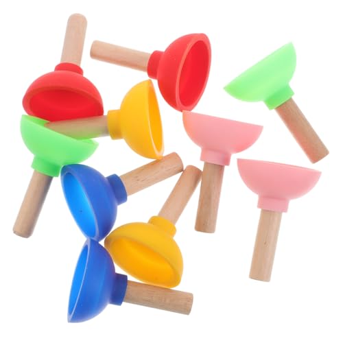 ZUNOXAZ 10 Stück Teiliges Mini Zauberrequisiten Bunt Niedlicher Kartenhalter und Puppenhaus Accessoire Einzigartiges Toiletten Sauger für Kreative Magiertricks und Lustige Bühnenpräsenz von ZUNOXAZ