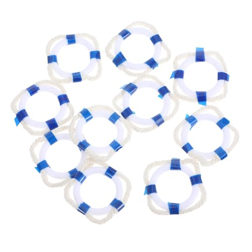 ZUNOXAZ 10 Stück Teiliges Miniatur Schwimmringe Dekoration Kleine für DIY Miniaturhäuser Partybedarf und Kreative Spielzeuge Blaues Design für Feiern ZUNOXAZ 10 Stück Teiliges Miniatur Schwimmringe Dekoration Kleine für DIY Miniaturhäuser Partybedarf und Kreative Spielzeuge Blaues Design für Feiern von ZUNOXAZ