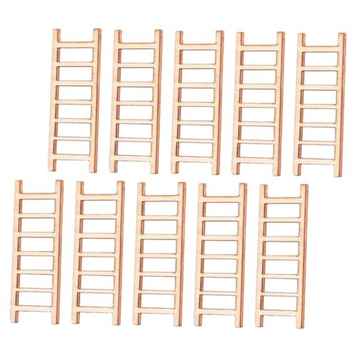 ZUNOXAZ 10 Stück Teiliges Miniatur holzleiter Realistische Kleine Leitern DIY Puppenhaus Dekoration Detailgetreue Miniatur treppen für Miniaturhäuser und Sandtisch Landschaft ZUNOXAZ 10 Stück Teiliges Miniatur holzleiter Realistische Kleine Leitern DIY Puppenhaus Dekoration Detailgetreue Miniatur treppen für Miniaturhäuser und Sandtisch Landschaft von ZUNOXAZ