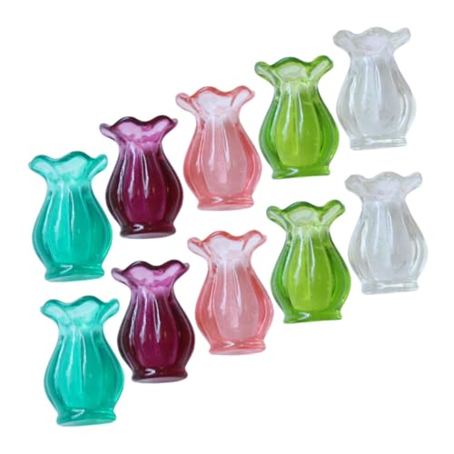 ZUNOXAZ 10 Stück Teiliges Miniatur vasen Hochwertigem und Harz Detailgetreue Mini Vasen für Puppenhaus Dekoration für Mikro Landschaft Wohnraum und DIY Liebhaber Farben Je ZUNOXAZ 10 Stück Teiliges Miniatur vasen Hochwertigem und Harz Detailgetreue Mini Vasen für Puppenhaus Dekoration für Mikro Landschaft Wohnraum und DIY Liebhaber Farben Je von ZUNOXAZ