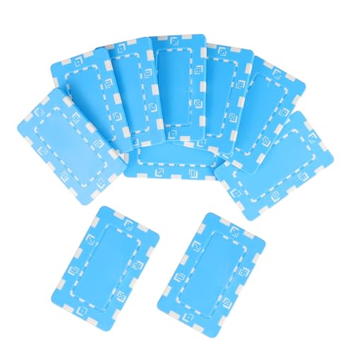 ZUNOXAZ 10 Stück Teiliges Poker Chips Eisenplatte Bunte Mahjong und Spielmünzen ohne Wertangabe Glatte Kanten Wiederverwendbar für Poker Gesellschaftsspiele von ZUNOXAZ