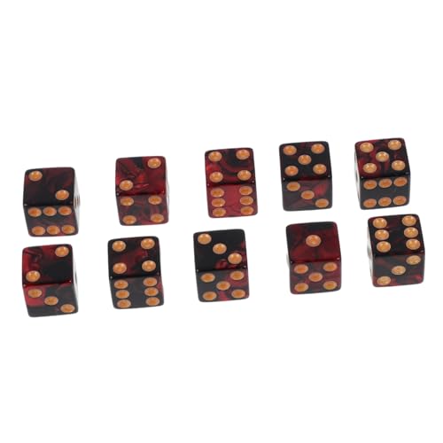 ZUNOXAZ 10 Stück Teiliges Spielwürfel Seitige Acryl Würfel mit Großen Roten und Schwarzen Punkten Abgerundete Ecken Komfortabel für Familien Partys und Mathematische Lernspiele Geeignet ZUNOXAZ 10 Stück Teiliges Spielwürfel Seitige Acryl Würfel mit Großen Roten und Schwarzen Punkten Abgerundete Ecken Komfortabel für Familien Partys und Mathematische Lernspiele Geeignet von ZUNOXAZ