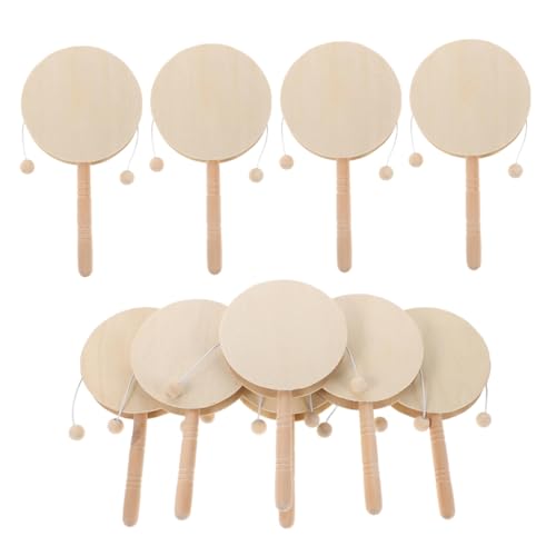 ZUNOXAZ 10 Stück Teiliges Unbemalte Holz Rasseltrommeln für Ergonomisch Leicht Handpercussion DIY Kreativspielzeug Feinmotorik Kunst und Musikunterricht ZUNOXAZ 10 Stück Teiliges Unbemalte Holz Rasseltrommeln für Ergonomisch Leicht Handpercussion DIY Kreativspielzeug Feinmotorik Kunst und Musikunterricht von ZUNOXAZ