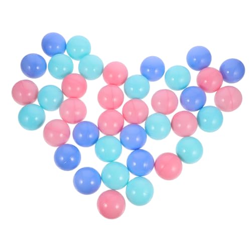 ZUNOXAZ 100 Stück Bunte Ocean Balls aus Robustem Kunststoff Ungiftige Kleine Spielkugeln für Bällebad als Bunte Füllung für Spielzelte Babyplanschen Spielbereiche und Babyspielzimmer von ZUNOXAZ