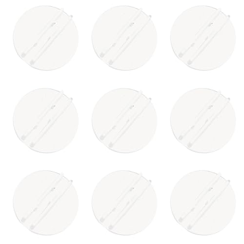 ZUNOXAZ 100 Stück Kunststoff Kartenhalter Transparent Stabiler Kartenständer Für Visitenkarten Tischkartenhalter Organisator Praktisch Robust Für Büro Und Spielkarten von ZUNOXAZ