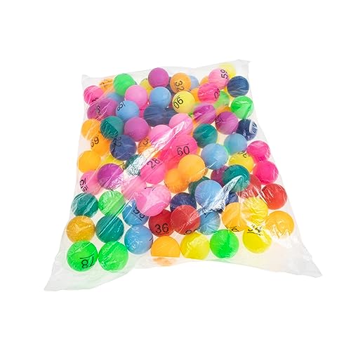 ZUNOXAZ 100 Stück Nummerierte Lotteriekugeln aus Kunststoff Spielkugeln für Partys Fundraiser und Unternehmensveranstaltungen Robuste und Glänzende Balls für Spaß und Gewinnspiele von ZUNOXAZ