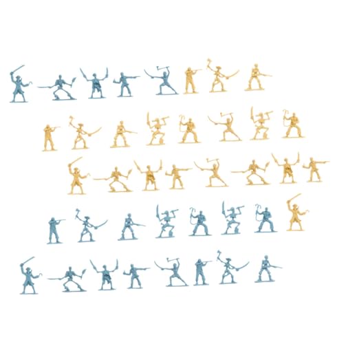 ZUNOXAZ 100 Stück Piraten Figuren Miniatur Soldaten Modellsets Robust Langlebig für DIY Dekorationen Mini Piratensoldaten Zubehör für Bastelprojekte und Puppenhäuser von ZUNOXAZ