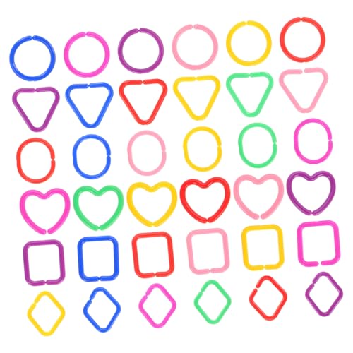 ZUNOXAZ 100 Stück Teiliges Babyspielzeug Geometrische Kettenglieder aus Sicherem Kunststoff für Kreative Feinmotorikförderung und Sensorische Entwicklung Geeignet für Kinderwagen und ZUNOXAZ 100 Stück Teiliges Babyspielzeug Geometrische Kettenglieder aus Sicherem Kunststoff für Kreative Feinmotorikförderung und Sensorische Entwicklung Geeignet für Kinderwagen und von ZUNOXAZ