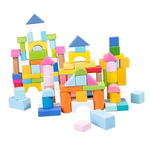 ZUNOXAZ 100 Stück Teiliges Geometrisches Holzbaukasten Set für Pädagogisches Kreativität und für Kleinkinder und Vorschulkinder ZUNOXAZ 100 Stück Teiliges Geometrisches Holzbaukasten Set für Pädagogisches Kreativität und für Kleinkinder und Vorschulkinder von ZUNOXAZ