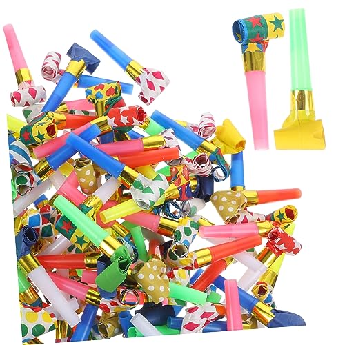 ZUNOXAZ 100 Stück Teiliges Party Bläser Bunte Tröten mit Pfeife Lustige Geburtstagsfeier Geräuschmacher Leichte Noisemaker für Kindergeburtstag Familienparty Festdekoration ZUNOXAZ 100 Stück Teiliges Party Bläser Bunte Tröten mit Pfeife Lustige Geburtstagsfeier Geräuschmacher Leichte Noisemaker für Kindergeburtstag Familienparty Festdekoration von ZUNOXAZ