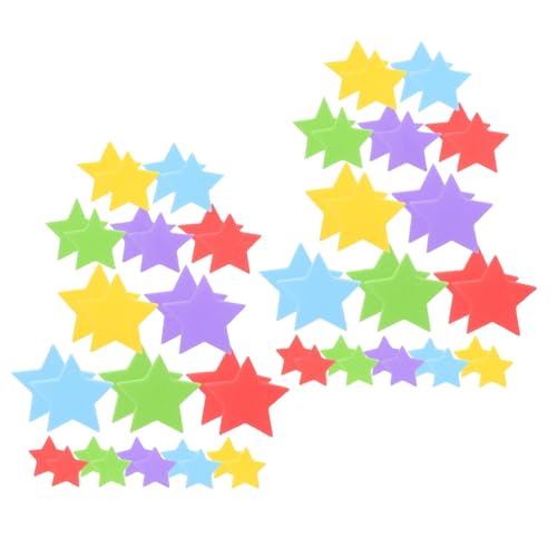 ZUNOXAZ 10Er Pack Patch Sterne Zum Basteln Stern Aufkleber Kleine Selbstklebende Sterne Stern Dekorationen Selbstklebende Stern Aufkleber Abziehbilder Zum Basteln von ZUNOXAZ