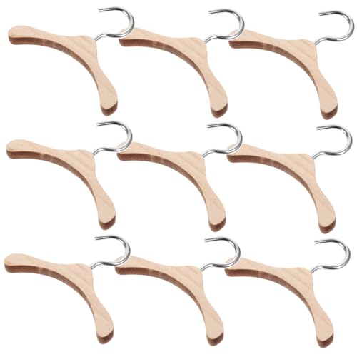ZUNOXAZ 10Stücke Holz Kleiderbügel für Puppen Hölzerner Aufhänger für Puppenoutfits für Puppenschränke und Puppenhaus Zubehör ZUNOXAZ 10Stücke Holz Kleiderbügel für Puppen Hölzerner Aufhänger für Puppenoutfits für Puppenschränke und Puppenhaus Zubehör von ZUNOXAZ