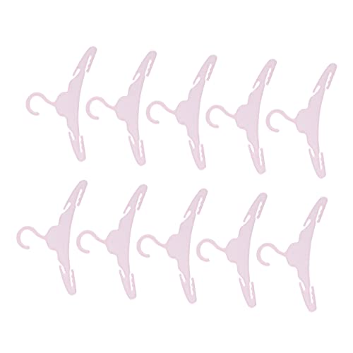 ZUNOXAZ 10Stücke Puppenkleidungshalter Teiliges Aus Langlebigem Kunststoff Mini Puppen Outfit Rack Für Puppen Praktische Aufbewahrungslösung Für Puppenkleidung von ZUNOXAZ