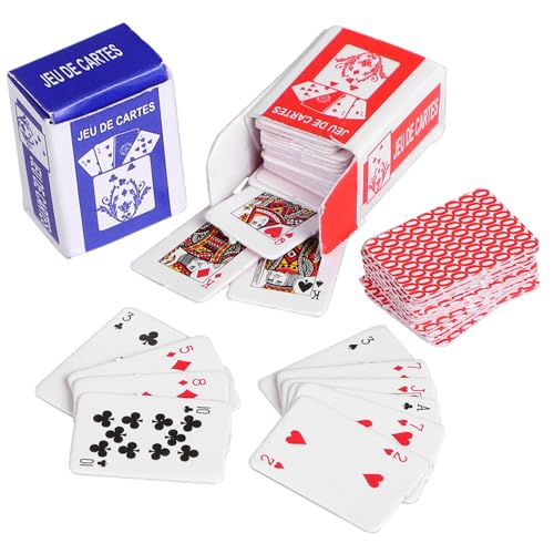 ZUNOXAZ 10Stücke Teiliges Spielkarten für Puppenhaus Leichte Kartenspiele für Kreative Dekoration und Rollenspiele zu Besonderen Anlässen ZUNOXAZ 10Stücke Teiliges Spielkarten für Puppenhaus Leichte Kartenspiele für Kreative Dekoration und Rollenspiele zu Besonderen Anlässen von ZUNOXAZ