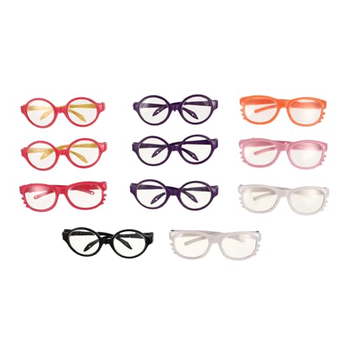 ZUNOXAZ 11 Stück Teiliges Puppenbrillen aus Kunststoff Leichte Miniatur Dress Up Brillen für Puppenzubehör Modische Accessoires für Rollenspiele und Partyverkleidung Verschiedene Styles ZUNOXAZ 11 Stück Teiliges Puppenbrillen aus Kunststoff Leichte Miniatur Dress Up Brillen für Puppenzubehör Modische Accessoires für Rollenspiele und Partyverkleidung Verschiedene Styles von ZUNOXAZ