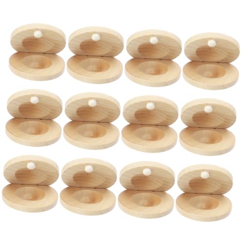 ZUNOXAZ 12 Stck Teiliges Holz Kastagnetten Robustes Rhythmus Musikinstrument für Feine Verarbeitung Komfortabler Griff Sicheres Musikspielzeug für Musikalische Früherziehung und ZUNOXAZ 12 Stck Teiliges Holz Kastagnetten Robustes Rhythmus Musikinstrument für Feine Verarbeitung Komfortabler Griff Sicheres Musikspielzeug für Musikalische Früherziehung und von ZUNOXAZ
