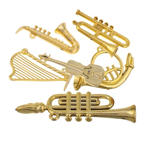 ZUNOXAZ 12 Stück Dekoratives Zubehör Für Musikinstrumente Trompetenverzierung Urlaubsdekorationen Sammlung Trompete Weihnachtsschmuck Kleinkindmusikspielzeug Goldbaum Mini Golden Plastik ZUNOXAZ 12 Stück Dekoratives Zubehör Für Musikinstrumente Trompetenverzierung Urlaubsdekorationen Sammlung Trompete Weihnachtsschmuck Kleinkindmusikspielzeug Goldbaum Mini Golden Plastik von ZUNOXAZ