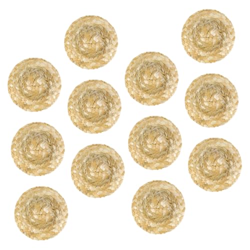 ZUNOXAZ 12 Stück Handgewebte Mini Strohhüte Leichte Puppenhüte für DIY Basteln Sombrero Party Deko Puppenzubehör Sommerliche Langlebige Atmungsaktive Miniatur Kappen ZUNOXAZ 12 Stück Handgewebte Mini Strohhüte Leichte Puppenhüte für DIY Basteln Sombrero Party Deko Puppenzubehör Sommerliche Langlebige Atmungsaktive Miniatur Kappen von ZUNOXAZ