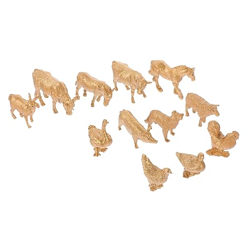 ZUNOXAZ 12 Stück Miniatur Bauernhof Tiere Teiliges Realistische Figuren für Dekoration und Lernspiel Sicher und Langlebig von ZUNOXAZ